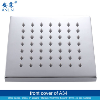 High Pressure 6 Inch Bathroom Shower