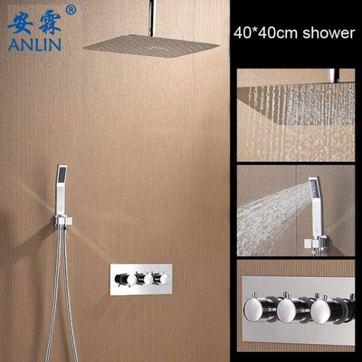 Ceiling Mounted 16inch Rain Shower Head with Handheld