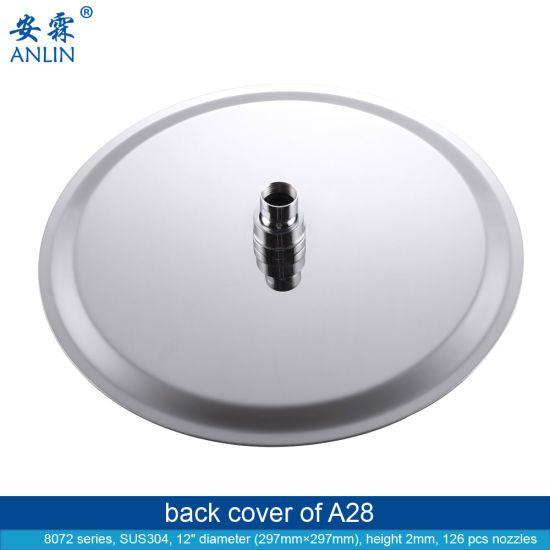 Large Stainless Steel Round Rainfall Overhead Shower